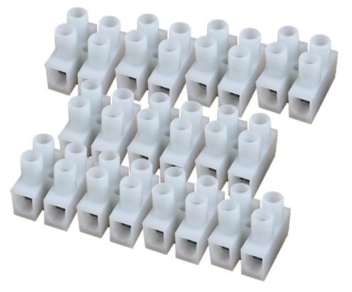 Amazon.co.jp: 中継用端子台 コネクタ 2極 ホワイト 1セット（10個